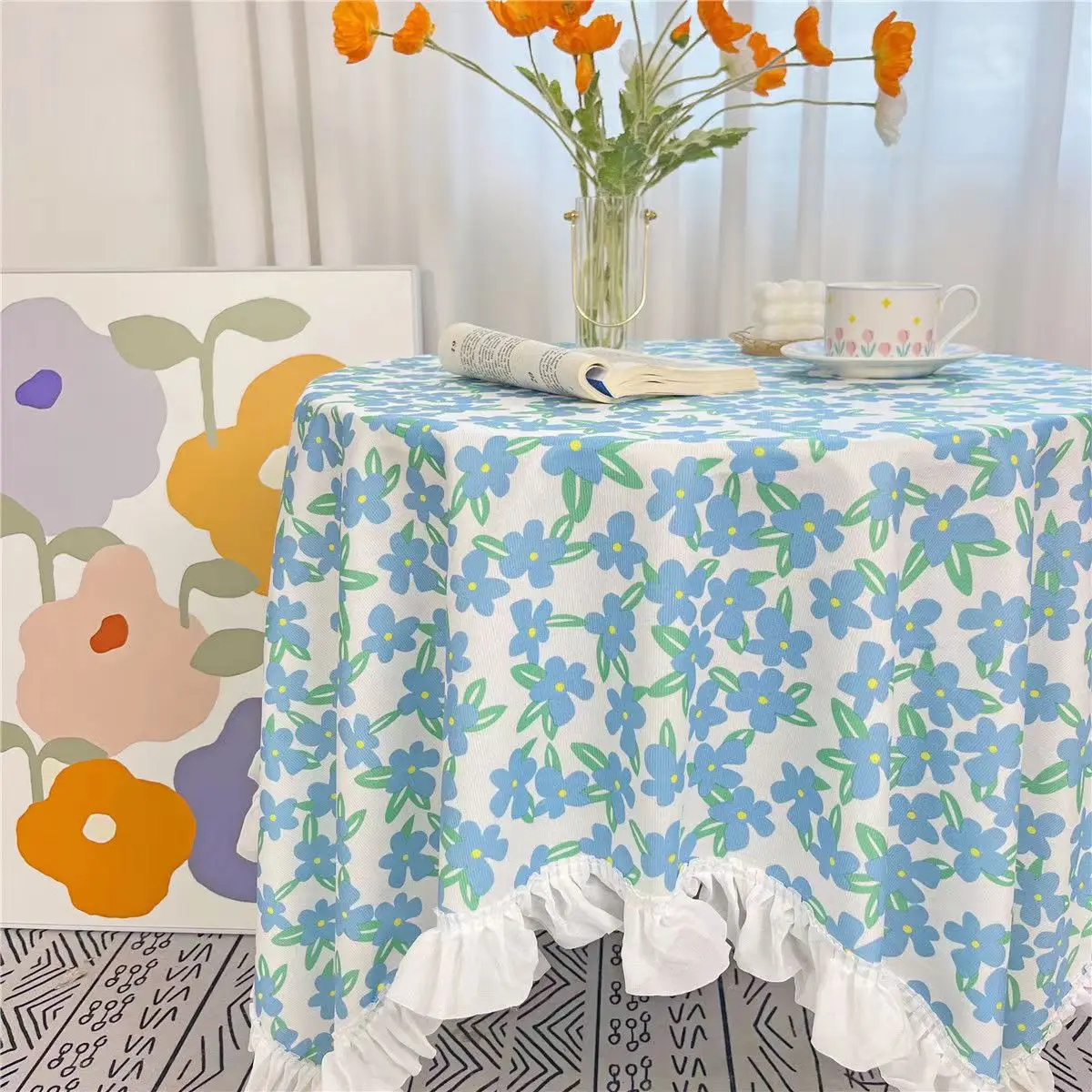 Ins style high sense lace retro fresh pastoral round table cloth picnic cloth background cloth
Ins style high sense lace retro fresh pastoral round table cloth picnic cloth background cloth