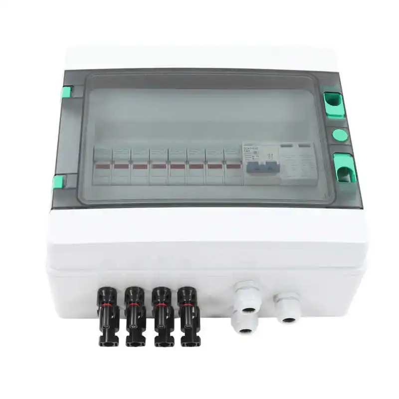 Solar Combiner Box 4 String PV Combiner Box IP67 Waterproof DC1000V with Surge Arrester for Energy Storage System
Solar Combiner Box 4 String PV Combiner Box IP67 Waterproof DC1000V with Surge Arrester for Energy Storage System