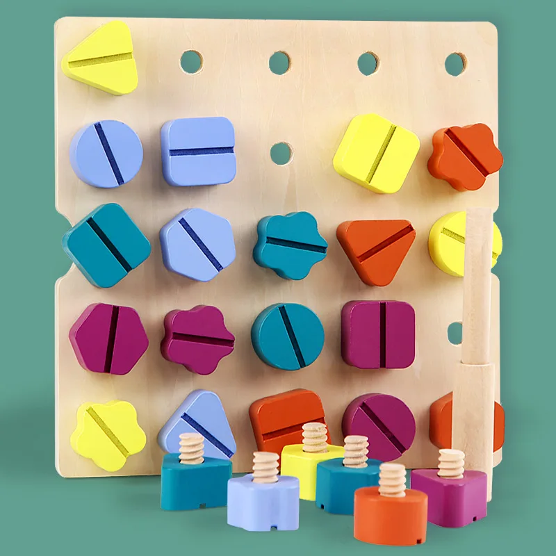 2022 Children Wooden Screw Nut Disassembly Shape Color Matching Building Blocks Montessori Sudoku Game Educational Gift New
2022 Children Wooden Screw Nut Disassembly Shape Color Matching Building Blocks Montessori Sudoku Game Educational Gift New