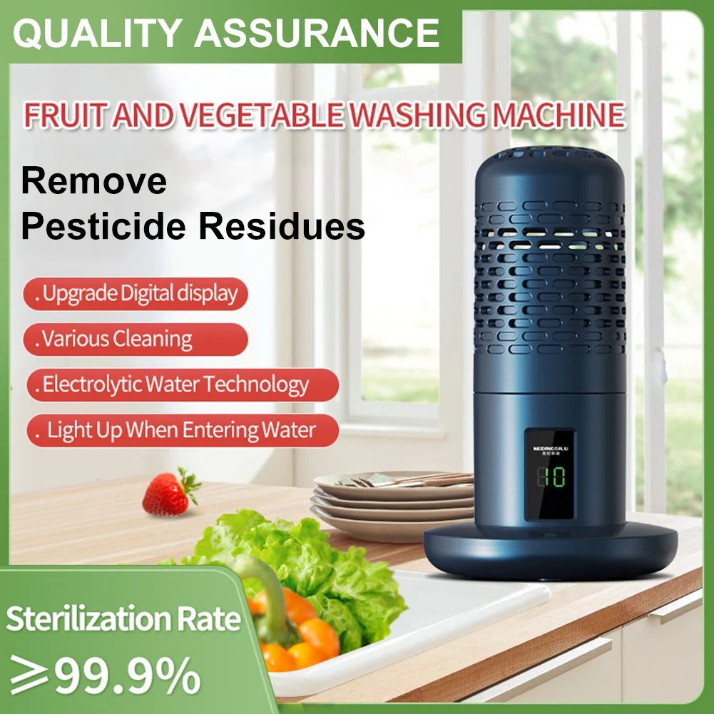 Vegetable Cleaning Machine Capsule Shape Portable Ultrasonic Wireless Fruit Food Purifier Household Kitchen Food Cleaner Machine
Vegetable Cleaning Machine Capsule Shape Portable Ultrasonic Wireless Fruit Food Purifier Household Kitchen Food Cleaner Machine