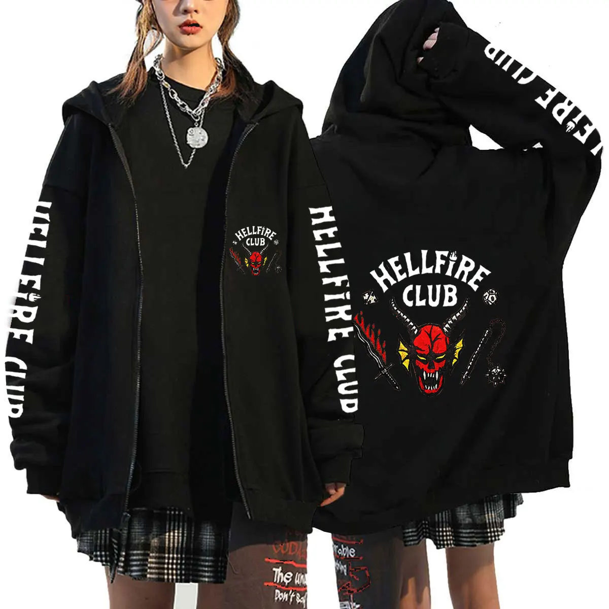 Stranger Things Men Hoodies Aesthetic Gothic Sweatshirt Women Printed Hoodie Winter & Spring Girl Boys Top Anime Zip Hoodies
Stranger Things Men Hoodies Aesthetic Gothic Sweatshirt Women Printed Hoodie Winter & Spring Girl Boys Top Anime Zip Hoodies