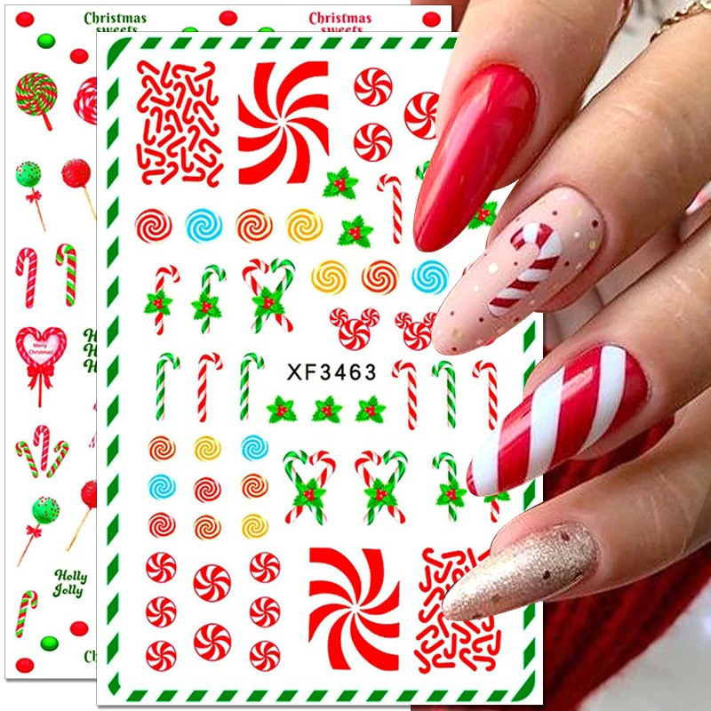 3D Christmas Nail Art Stickers Xmas Candy Nail Stickers Winter Holiday Nail Decals New Year Nails DIY Women Manicure Accessories
3D Christmas Nail Art Stickers Xmas Candy Nail Stickers Winter Holiday Nail Decals New Year Nails DIY Women Manicure Accessories