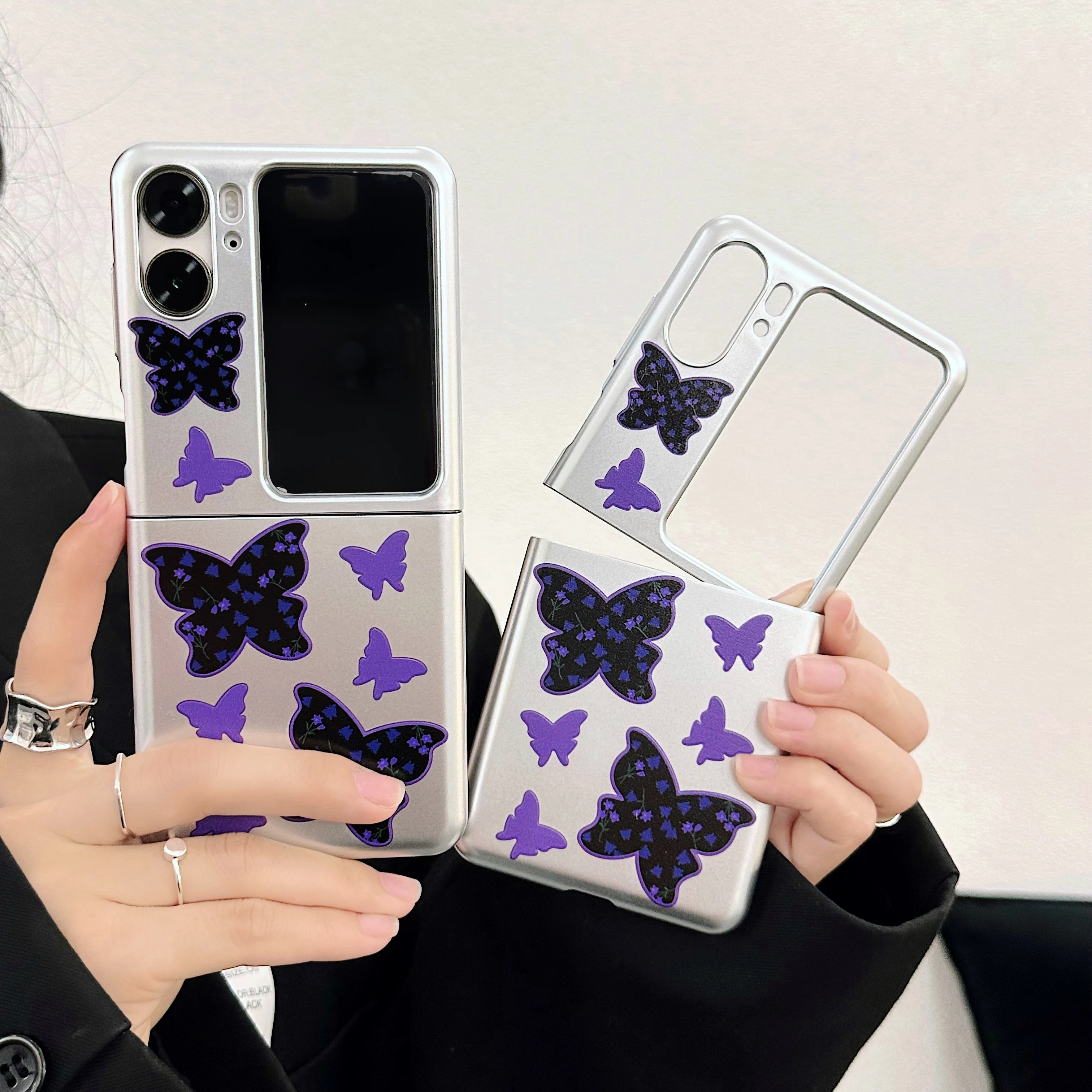 Black purple butterfly cover for oppo find n2 flip back shell n 2 n2flip 5G cartoon cute lovely bracelet ins phone case capa
Black purple butterfly cover for oppo find n2 flip back shell n 2 n2flip 5G cartoon cute lovely bracelet ins phone case capa