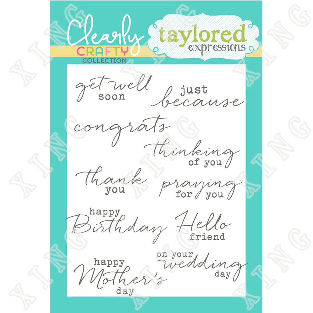 2022 New Signature Sentiments Clear Silicone Cling Stamps Seal Diy Paper Greeting Cards Scrapbooking Decoration Embossing Molds
2022 New Signature Sentiments Clear Silicone Cling Stamps Seal Diy Paper Greeting Cards Scrapbooking Decoration Embossing Molds