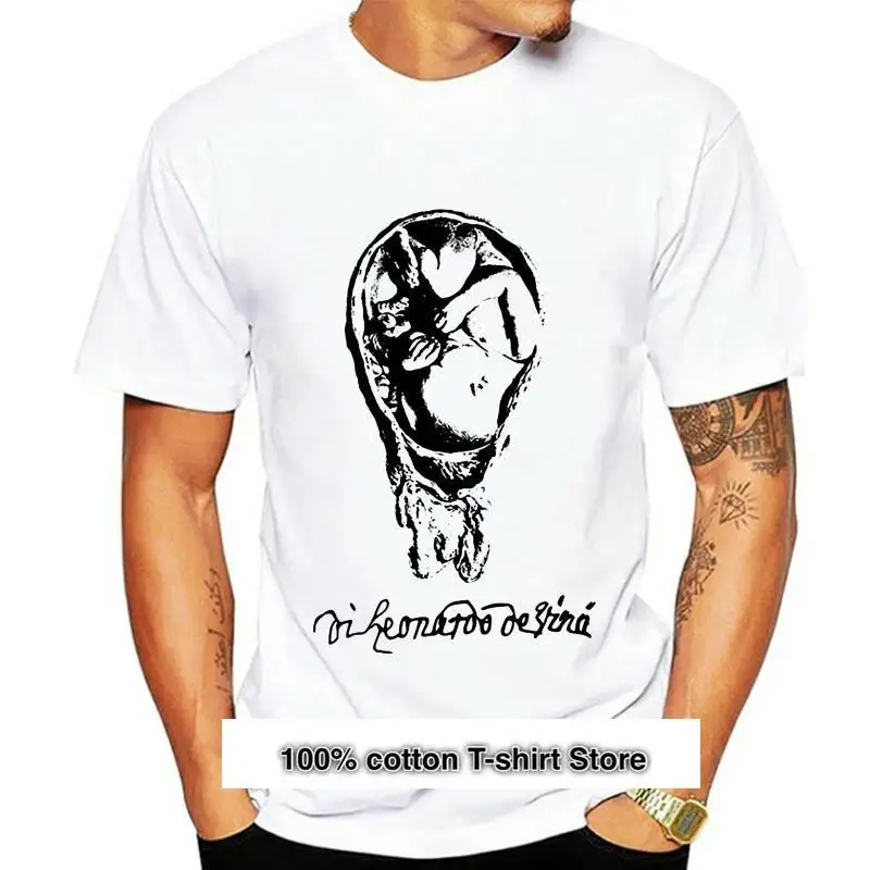 Camiseta de dibujo de Leonardo Da Vinci, ropa de embarazo, S-5XL 
Camiseta de dibujo de Leonardo Da Vinci, ropa de embarazo, S-5XL