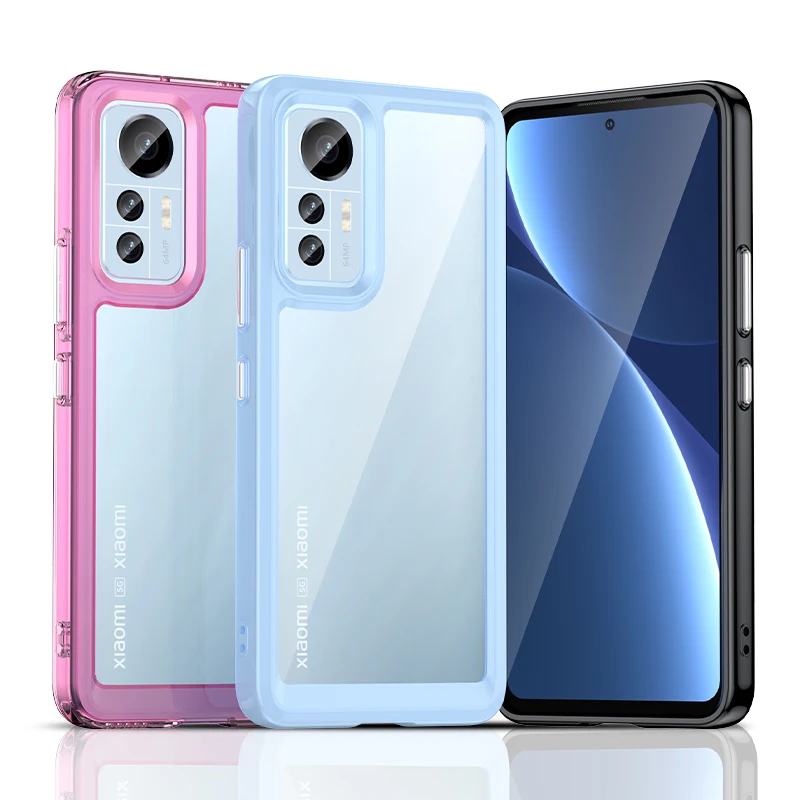 Shockproof Case For Xiaomi 12 Lite / 12X Cover Silicon Soft Frame + Acrylic Back + Independent Key Cases For Xiaomi 12 Pro Funda
Shockproof Case For Xiaomi 12 Lite / 12X Cover Silicon Soft Frame + Acrylic Back + Independent Key Cases For Xiaomi 12 Pro Funda