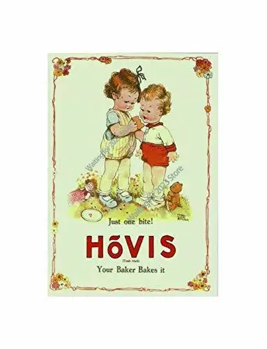 

Just one bite hovis your baker bakes it retro shabby chic vintage style picture metal wall plaque sign