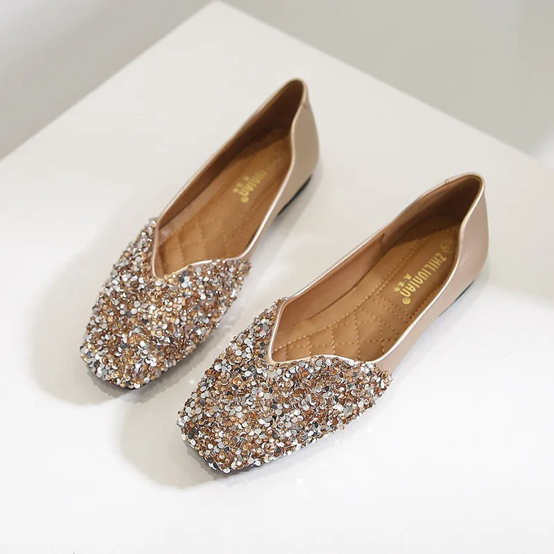 Women Flats Shoes Square Toe Decoration Ballet Shoes Office Lady Slip on Leaher Loafers Female Spring Work Shoes Plus Size 35-43
Women Flats Shoes Square Toe Decoration Ballet Shoes Office Lady Slip on Leaher Loafers Female Spring Work Shoes Plus Size 35-43