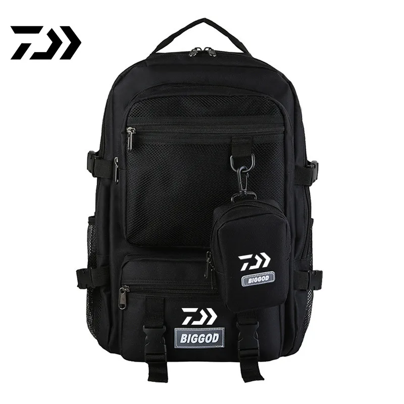Daiwa Korean Version of Harajuku Fishing Bag Fashionable Large Capacity Outdoor Men's Backpack Lovers Camping Travel Bag
Daiwa Korean Version of Harajuku Fishing Bag Fashionable Large Capacity Outdoor Men's Backpack Lovers Camping Travel Bag