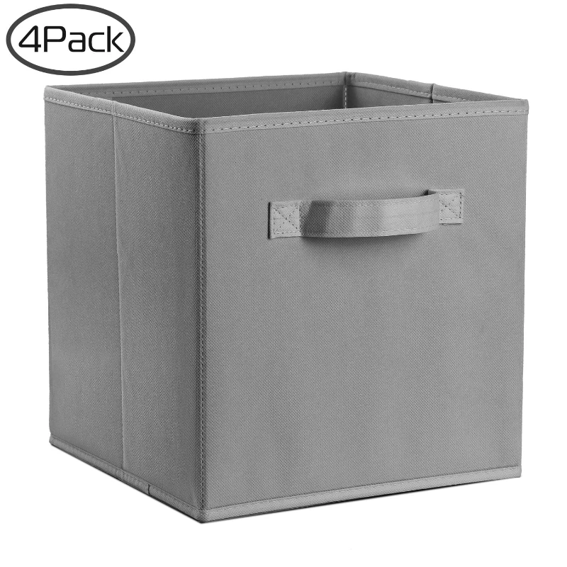 Multi-Purpose Fabric Storage Drawer, Smoke Gray, 10.62"H x 110.62"W x 11.02"D Collapsible Fabric Cube Storage Bins-4PCS
Multi-Purpose Fabric Storage Drawer, Smoke Gray, 10.62"H x 110.62"W x 11.02"D Collapsible Fabric Cube Storage Bins-4PCS