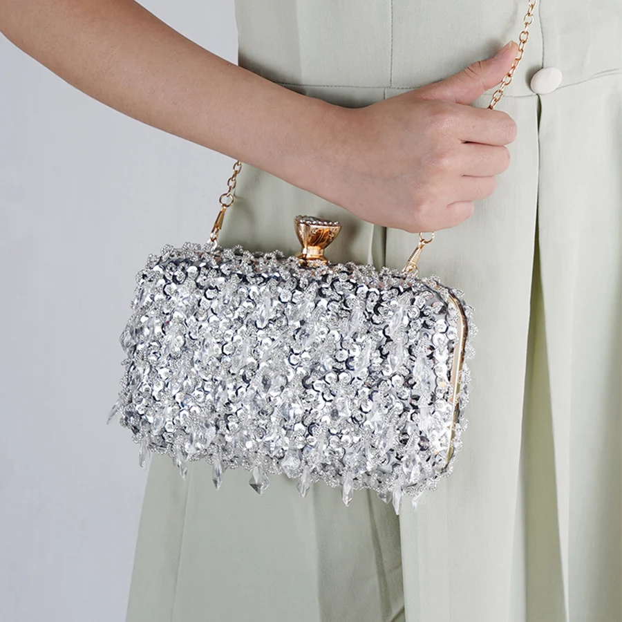 Vintage Handmade Beaded Evening Bags Luxury Banquet Handbag Party Clutches Purse Ladies Chains Square Shoulder Crossbody Bag Sac
Vintage Handmade Beaded Evening Bags Luxury Banquet Handbag Party Clutches Purse Ladies Chains Square Shoulder Crossbody Bag Sac