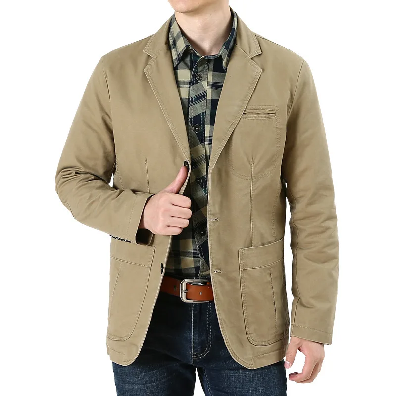 Spring Autumn Blazer Jacket Men Single Breasted Turn Down Collar Slim Fit Men Clothing Plus Size M-4XL Coat Men Chaquetas Hombre
Spring Autumn Blazer Jacket Men Single Breasted Turn Down Collar Slim Fit Men Clothing Plus Size M-4XL Coat Men Chaquetas Hombre