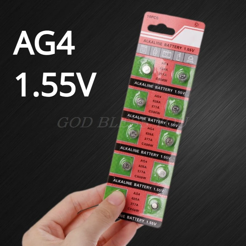 10PCS Watch Coin Battery AG4 377A 377 LR626 SR626SW SR66 LR66 Button Cell Batteries Toys Remote Camera Drop Shipping
10PCS Watch Coin Battery AG4 377A 377 LR626 SR626SW SR66 LR66 Button Cell Batteries Toys Remote Camera Drop Shipping