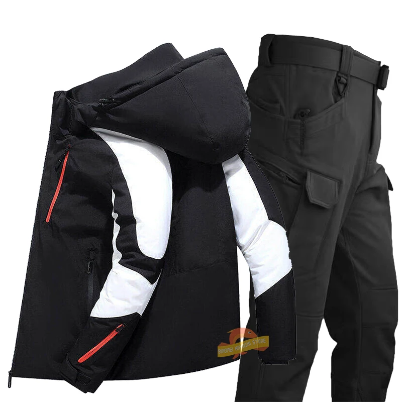 Высококачественные осенне-зимние мужские костюмы, уличная ветрозащитная куртка с капюшоном для альпинизма + водонепроницаемые и теплые та...
Высококачественные осенне-зимние мужские костюмы, уличная ветрозащитная куртка с капюшоном для альпинизма + водонепроницаемые и теплые та...