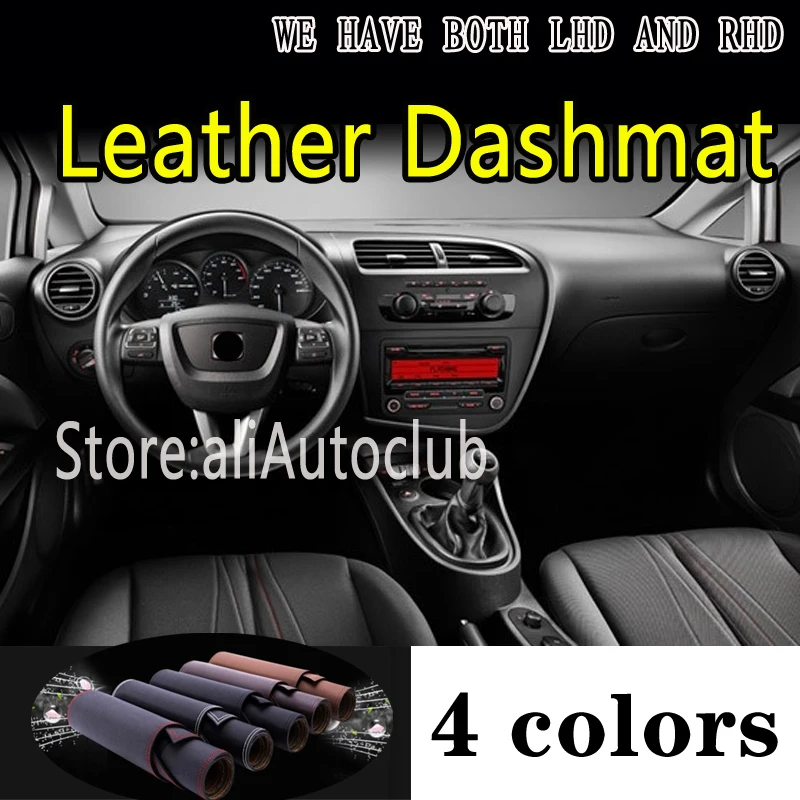 For Seat Leon Mk2 2006 -2012 Leather Dashmat Dashboard Cover Dash Mat Sunshade Carpet Custom Car Styling Auto Accessories
For Seat Leon Mk2 2006 -2012 Leather Dashmat Dashboard Cover Dash Mat Sunshade Carpet Custom Car Styling Auto Accessories