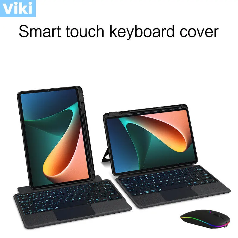 Чехол с клавиатурой Magic Wireless для Xiaomi Pad 5 Pro Mi Pad 5, чехол с русской, испанской, корейской, арабской, иврит, португальской, французской клавиатуро...
Чехол с клавиатурой Magic Wireless для Xiaomi Pad 5 Pro Mi Pad 5, чехол с русской, испанской, корейской, арабской, иврит, португальской, французской клавиатуро...