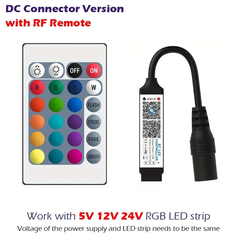 RGB Bluetooth контроллер для светодиодных лент V14C0048/V14C0109
RGB Bluetooth контроллер для светодиодных лент V14C0048/V14C0109