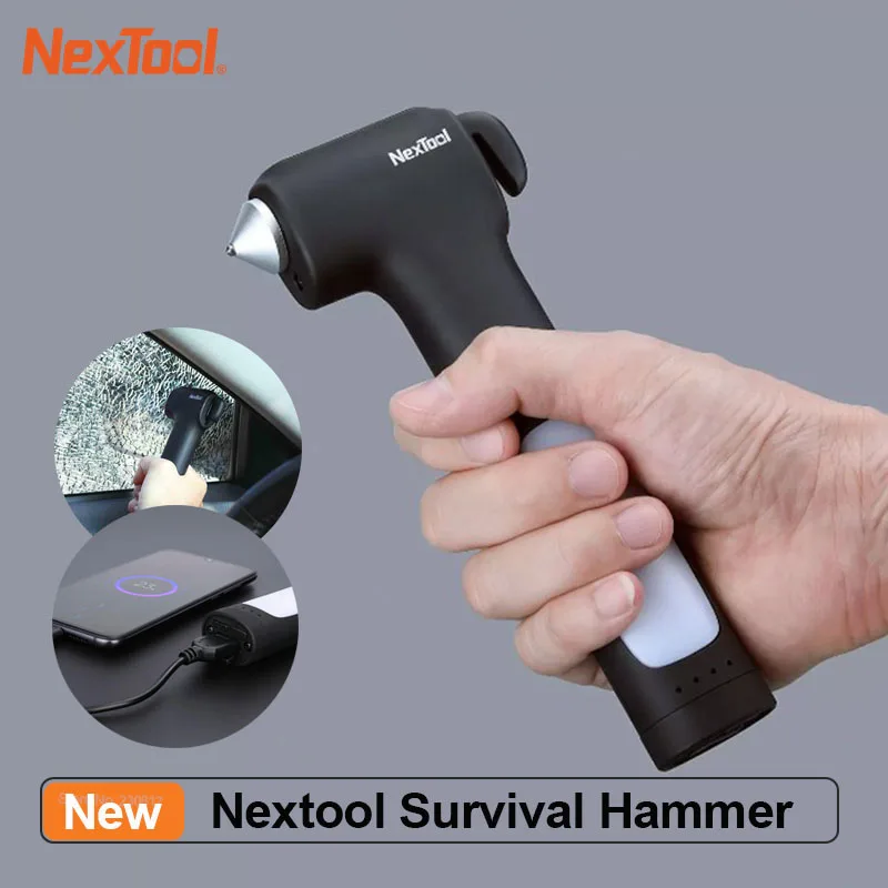 Nextool 4 in1 Multi Safety Hammer Emergency Car Escape Hammer Window Breaker Seatbelt Cutter Flashlight PowerBank
Nextool 4 in1 Multi Safety Hammer Emergency Car Escape Hammer Window Breaker Seatbelt Cutter Flashlight PowerBank