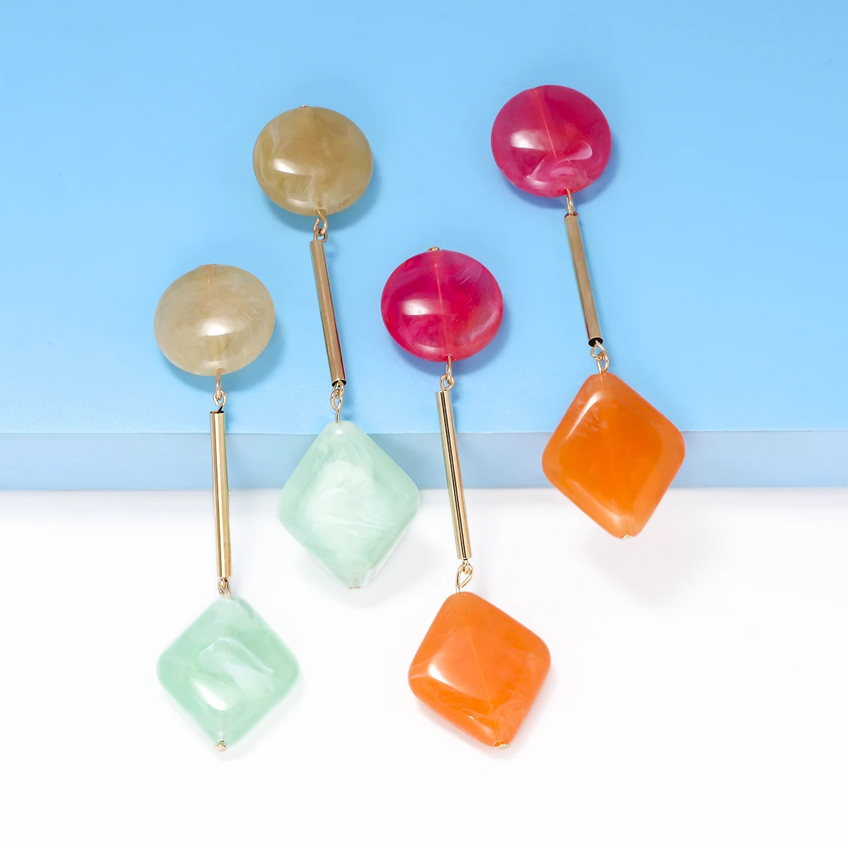 2023 New Trendy Acrylic Resin Dangle Earrings For Women Girls Fashion Simple Design Statement Jewelry Holiday Party Gifts
2023 New Trendy Acrylic Resin Dangle Earrings For Women Girls Fashion Simple Design Statement Jewelry Holiday Party Gifts