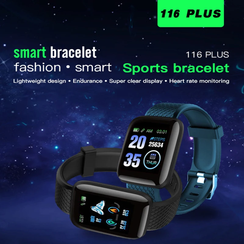 

116PLUS Smart Watch For Men Bluetooth Call Heart Rate Blood Pressure Monitor Relogio Inteligente Waterproof Women Smartwatch
