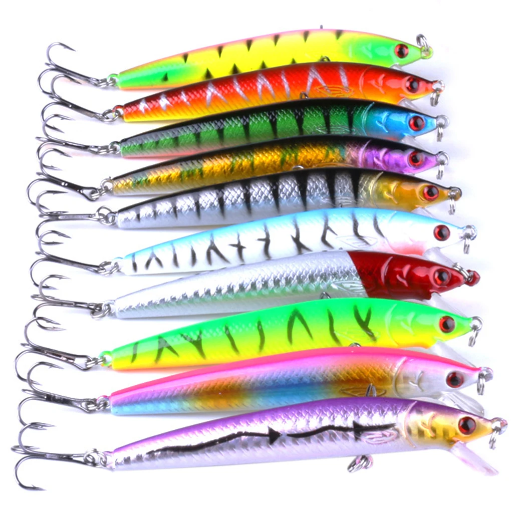 10 шт./комплект, разноцветные рыболовные приманки, 9 Дюймов, 5 см 
10 шт./комплект, разноцветные рыболовные приманки, 9 Дюймов, 5 см