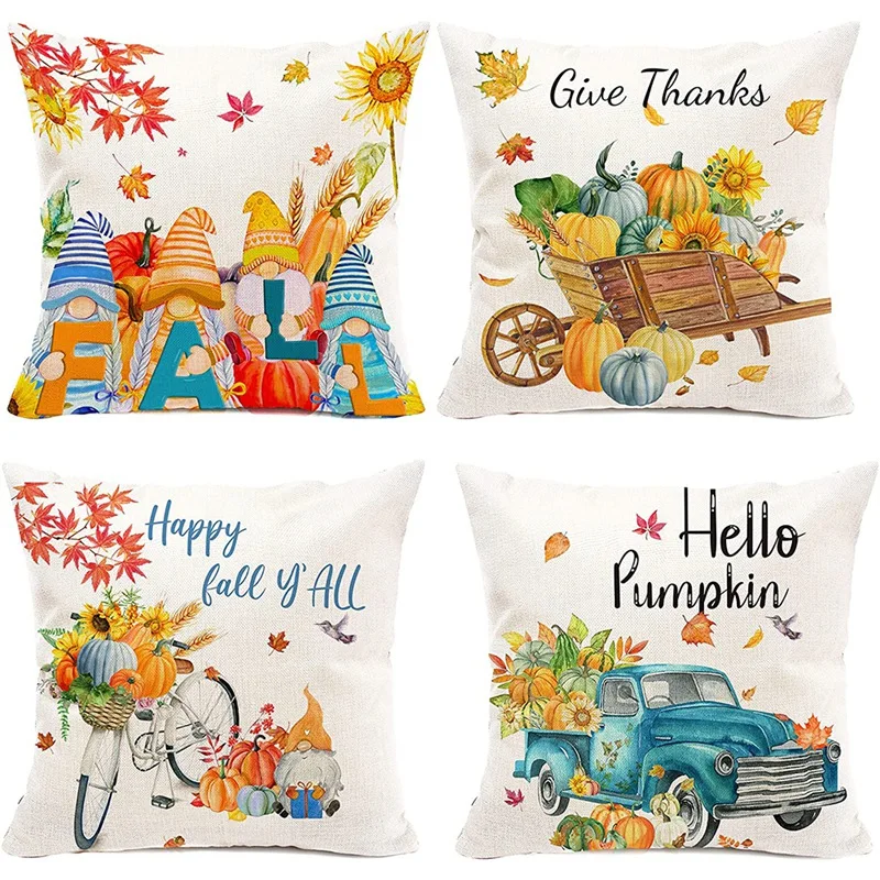 Набор из 4 наволочек на осеннюю подушку 18 х18, декоративный Чехол на подушку в виде тыквы на осень, декоративный диван для фермерского дома
Набор из 4 наволочек на осеннюю подушку 18 х18, декоративный Чехол на подушку в виде тыквы на осень, декоративный диван для фермерского дома