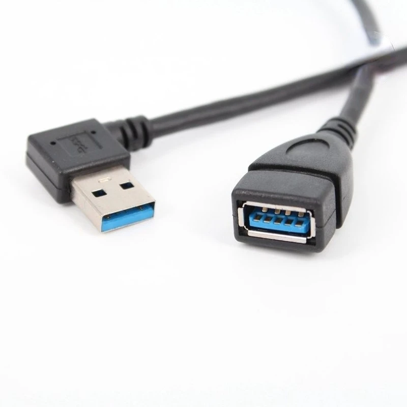 

USB Extension Cable USB 3.0 Male to Female Right Angle 90 Degree USB Adapter UP/Down/Left/Right Cabo USB 0.2M