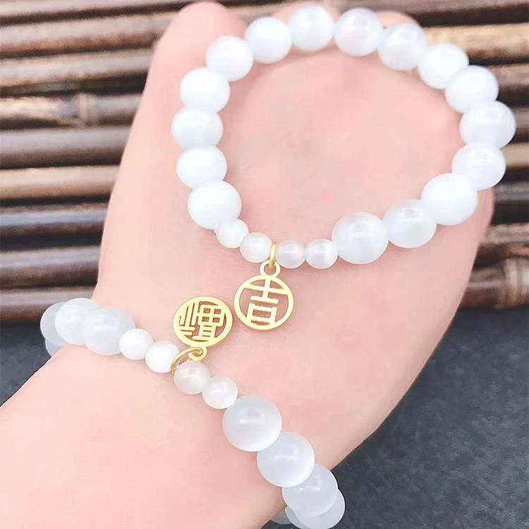 Ins Versatile Korean White Cat's Eye Crystal Bracelet Single Circle Fashion Women's Fu Character Bracelet Jewelry
Ins Versatile Korean White Cat's Eye Crystal Bracelet Single Circle Fashion Women's Fu Character Bracelet Jewelry