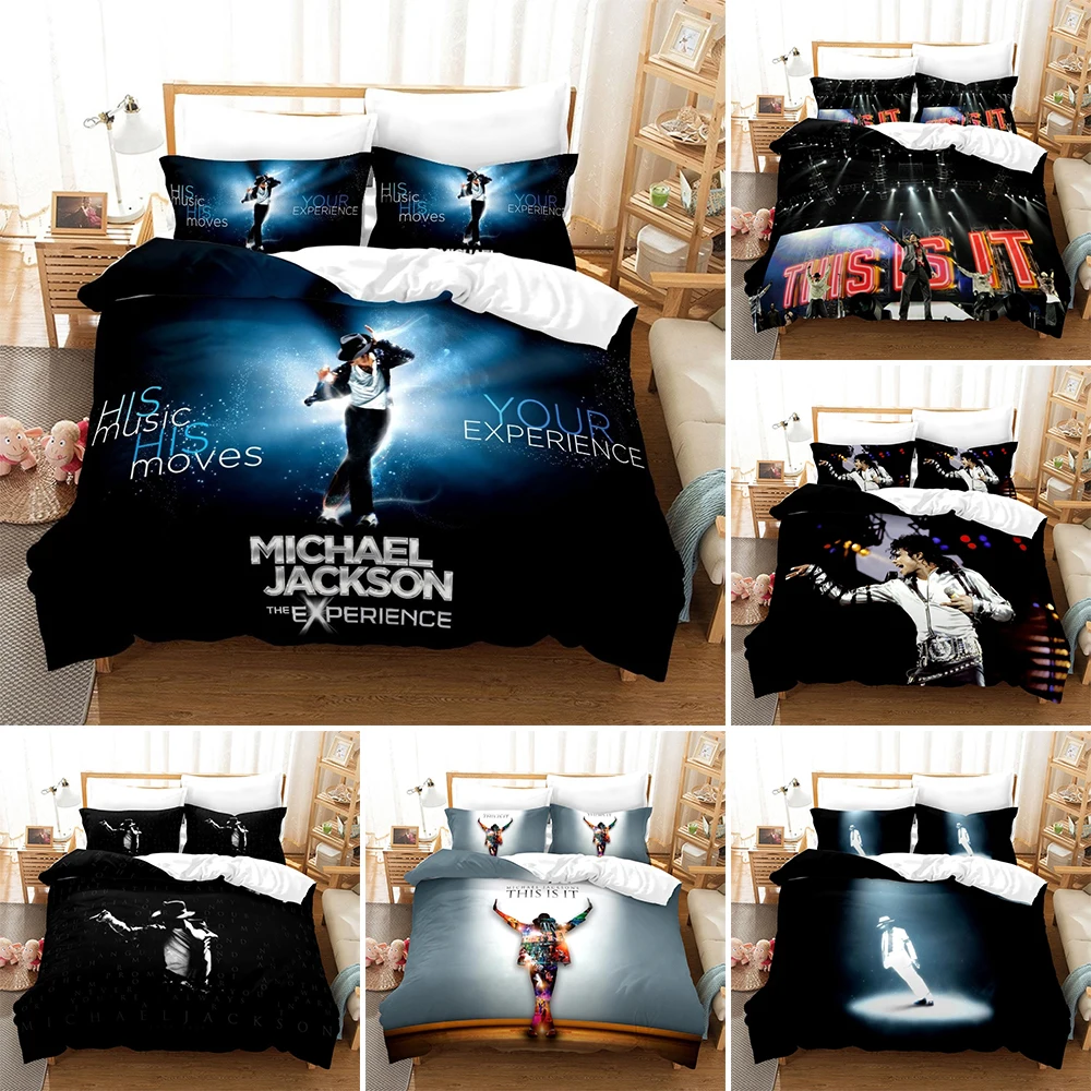 3D Michael Jackson Printed Duvet Cover Queen King Size Rock Style Bedding Set For Adults Teens Bedroom Summer Quilt Cover 2/3Pcs
3D Michael Jackson Printed Duvet Cover Queen King Size Rock Style Bedding Set For Adults Teens Bedroom Summer Quilt Cover 2/3Pcs