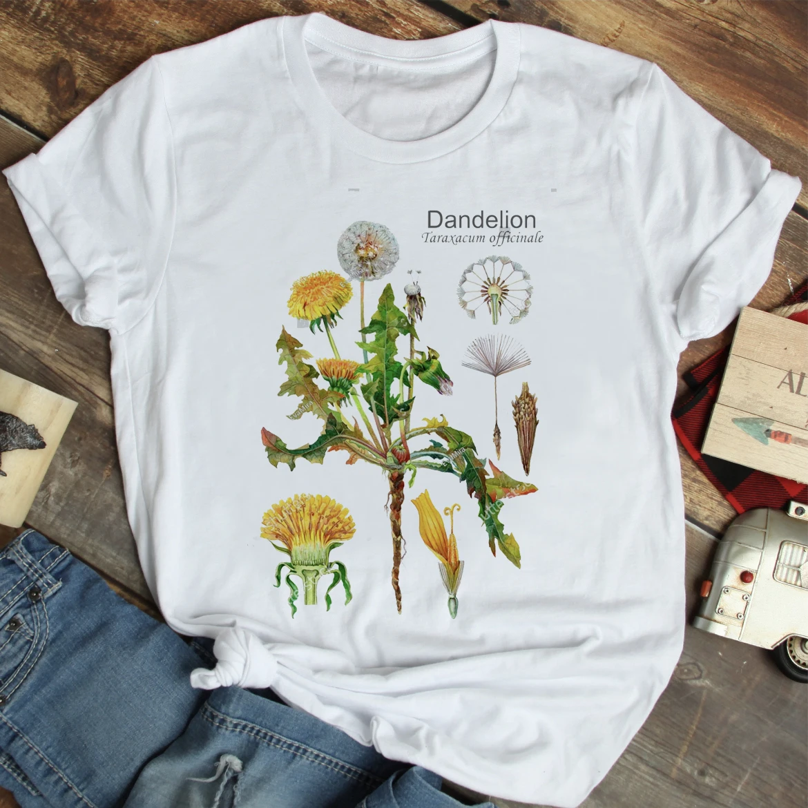 Summer New Dandelion Print Cartoon Round Neck Fashion Versatile Flower Print Casual Harajuku T-shirt Summer Short Sleeve Top Wom
Summer New Dandelion Print Cartoon Round Neck Fashion Versatile Flower Print Casual Harajuku T-shirt Summer Short Sleeve Top Wom