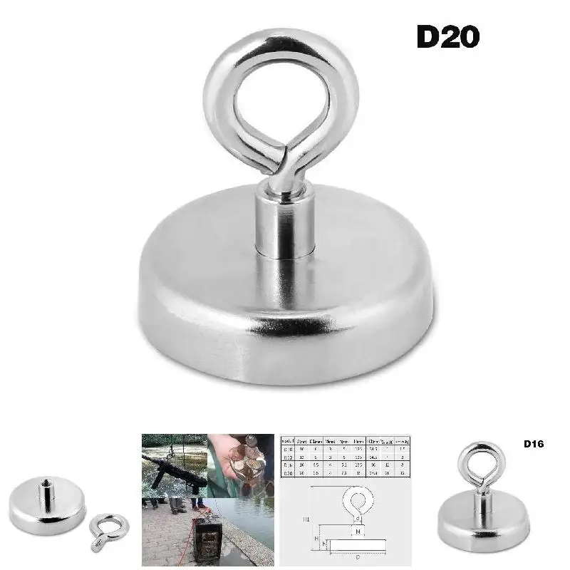 Powerful Strong Neodymium Fishing Magnets Super Power Salvage Search Magnetic Hook Sea Fishing Rare Earth Magnets Salvage Rings
Powerful Strong Neodymium Fishing Magnets Super Power Salvage Search Magnetic Hook Sea Fishing Rare Earth Magnets Salvage Rings