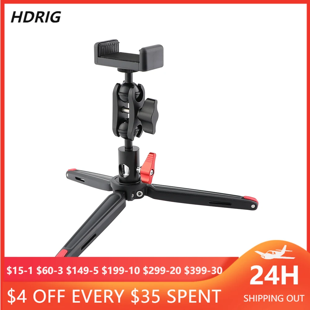 HDRIG Robust Foldable Mini Tabletop Tripod + Smartphone Clip + Ball Head Peapod Holder With Light Stand Head for Micro Photograp
HDRIG Robust Foldable Mini Tabletop Tripod + Smartphone Clip + Ball Head Peapod Holder With Light Stand Head for Micro Photograp