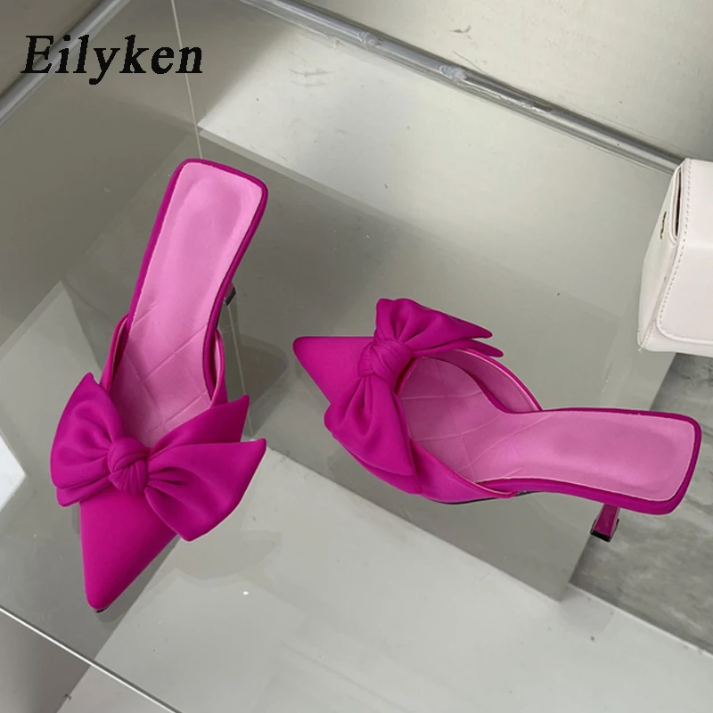 Eilyken New Style Butterfly-knot Mules Women Slippers Elegant Pointed Toe Thin High Heels Ladies Summer Fashion Party prom Shoe
Eilyken New Style Butterfly-knot Mules Women Slippers Elegant Pointed Toe Thin High Heels Ladies Summer Fashion Party prom Shoe