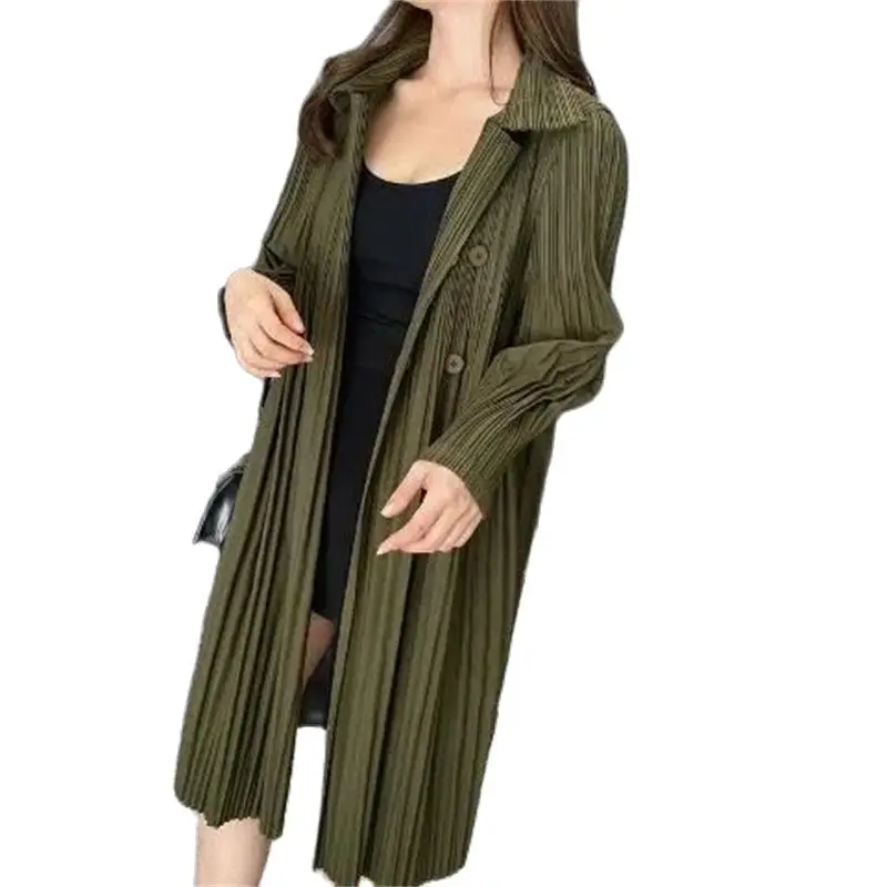 Fashion Double-Breasted Fold Windbreaker Female Korean Casual Women's Trench Coat 2023 Spring Autumn Winter Outerwear Jacket
Fashion Double-Breasted Fold Windbreaker Female Korean Casual Women's Trench Coat 2023 Spring Autumn Winter Outerwear Jacket