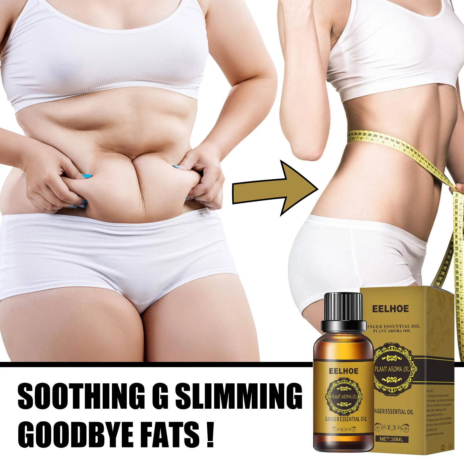 Ginger Slimming Essential Oils Women Fast Massage Oil Fat Burning Products Flat Belly Firm Body Care Weight Loss Lose Slim Down
Ginger Slimming Essential Oils Women Fast Massage Oil Fat Burning Products Flat Belly Firm Body Care Weight Loss Lose Slim Down