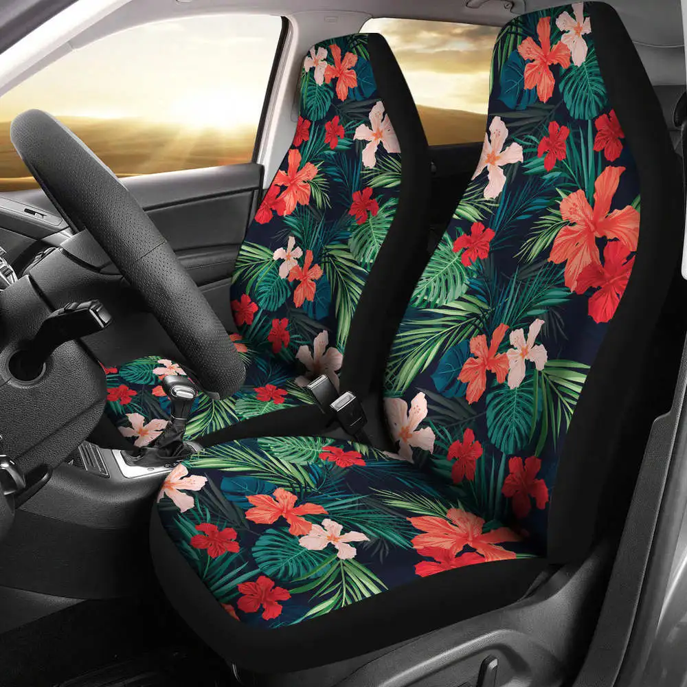 Red and Coral Tropical Flower Car Seat Covers Set of 2 Universal Fit,Pack of 2 Universal Front Seat Protective Cover
Red and Coral Tropical Flower Car Seat Covers Set of 2 Universal Fit,Pack of 2 Universal Front Seat Protective Cover
