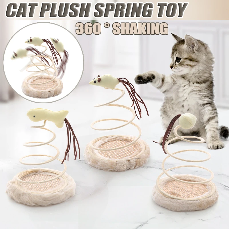 Cat Toys Plush Spring Disk Teasing Cat Toys Mouse Spiral Wire Spring Sisal Disk Claw Scratching Interactive Pet Toys
Cat Toys Plush Spring Disk Teasing Cat Toys Mouse Spiral Wire Spring Sisal Disk Claw Scratching Interactive Pet Toys