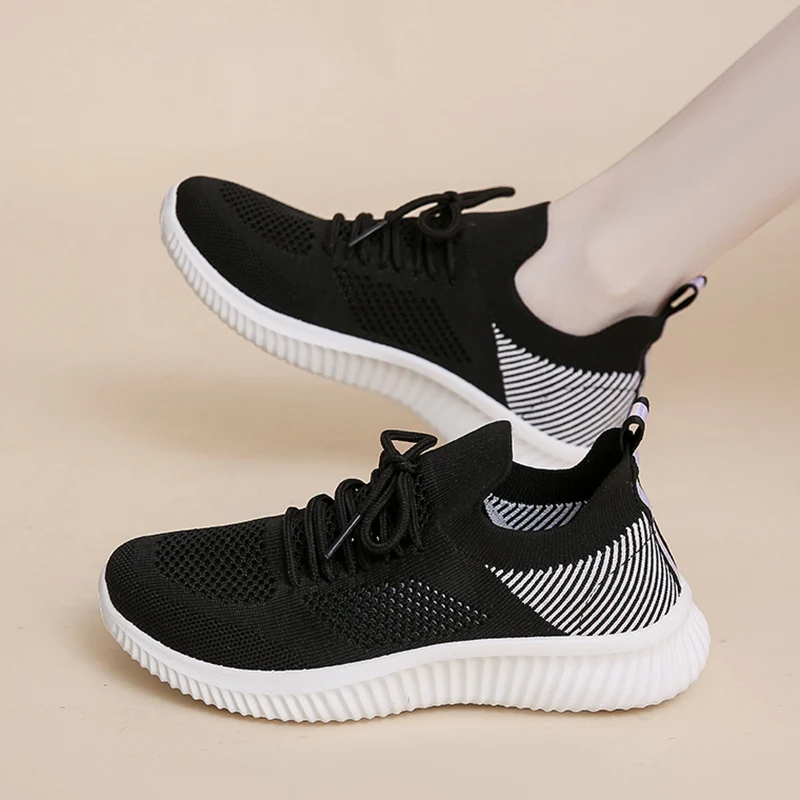 Rimocy Summer Breathable Mesh Sneakers Women Lace-up Non-slip Platform Vulcanize Shoes Woman Mix Color Knitting Soft Flats 2022
Rimocy Summer Breathable Mesh Sneakers Women Lace-up Non-slip Platform Vulcanize Shoes Woman Mix Color Knitting Soft Flats 2022