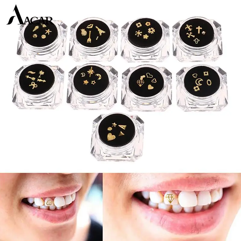 5Pcs/box Metal Tooth Ornaments Dental Diamond Crystal Teeth Studs Tooth Gems Jewelry Tooth Decoration
5Pcs/box Metal Tooth Ornaments Dental Diamond Crystal Teeth Studs Tooth Gems Jewelry Tooth Decoration