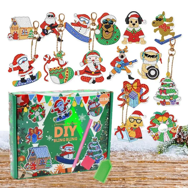Christmas Diamonds Painting Keychains 15pcs Diamond Key Chain Making Kit Diamond Art Keychains 5D DIY Diamond Key Ring For
Christmas Diamonds Painting Keychains 15pcs Diamond Key Chain Making Kit Diamond Art Keychains 5D DIY Diamond Key Ring For