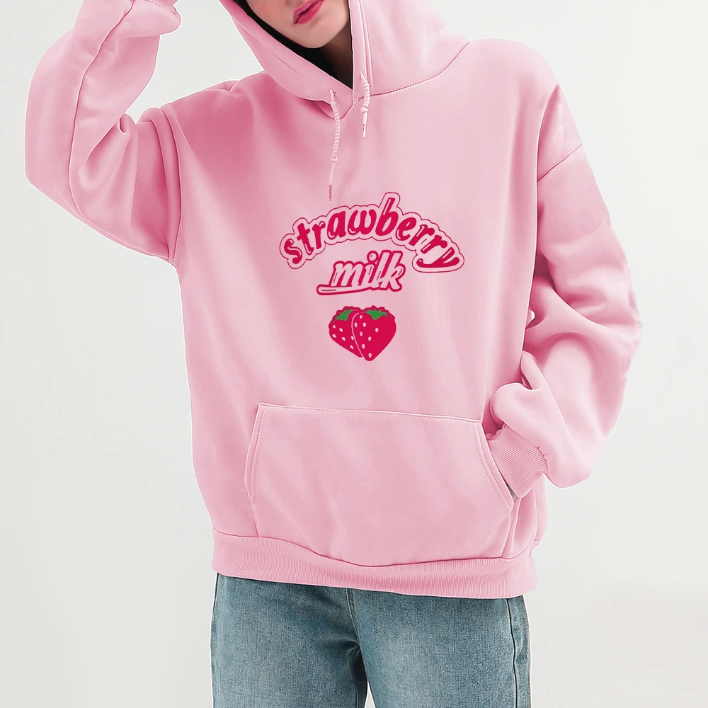 Strawberry Milk Hoodie Women Autumn Loose Oversize Sweatshirt Harajuku Kawaii Printed Hoodies Cute Girls Hooded Pullovers Female
Strawberry Milk Hoodie Women Autumn Loose Oversize Sweatshirt Harajuku Kawaii Printed Hoodies Cute Girls Hooded Pullovers Female