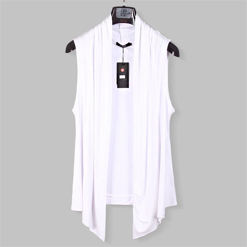 Fashion Cloak Men New Color Cardigan Long Man Punk Vintage Gray Cape Vest Sleeveless Summer Streetwear White Korean Black
Fashion Cloak Men New Color Cardigan Long Man Punk Vintage Gray Cape Vest Sleeveless Summer Streetwear White Korean Black