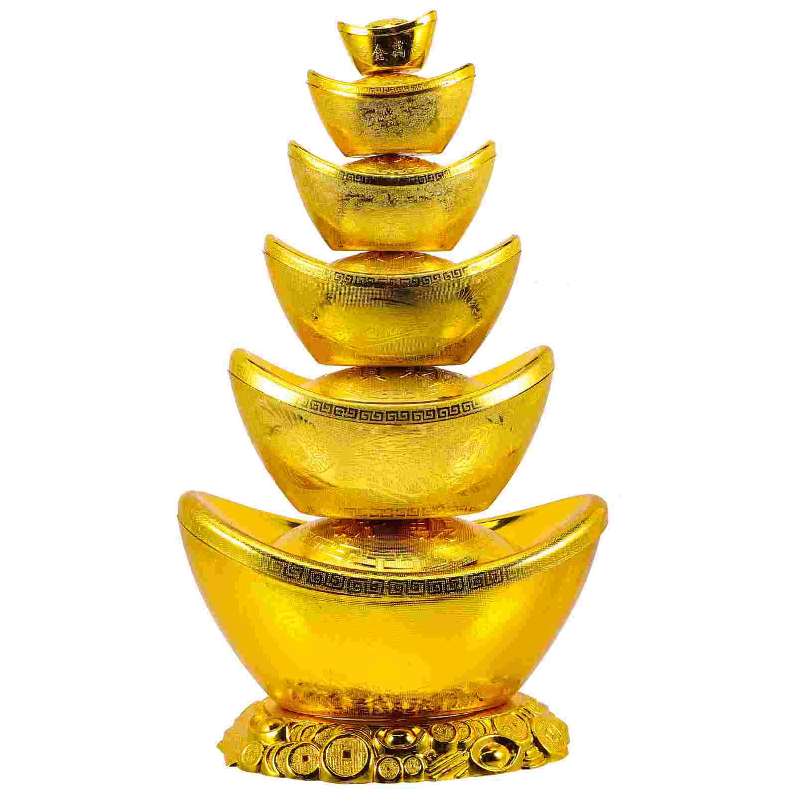 Ingot Gold Ornament Craft Yuan Bao Decor Figurine Statue Golden Chinese Adornment Scene Crafts Lucky Money Wealth Shui Japaniese
Ingot Gold Ornament Craft Yuan Bao Decor Figurine Statue Golden Chinese Adornment Scene Crafts Lucky Money Wealth Shui Japaniese