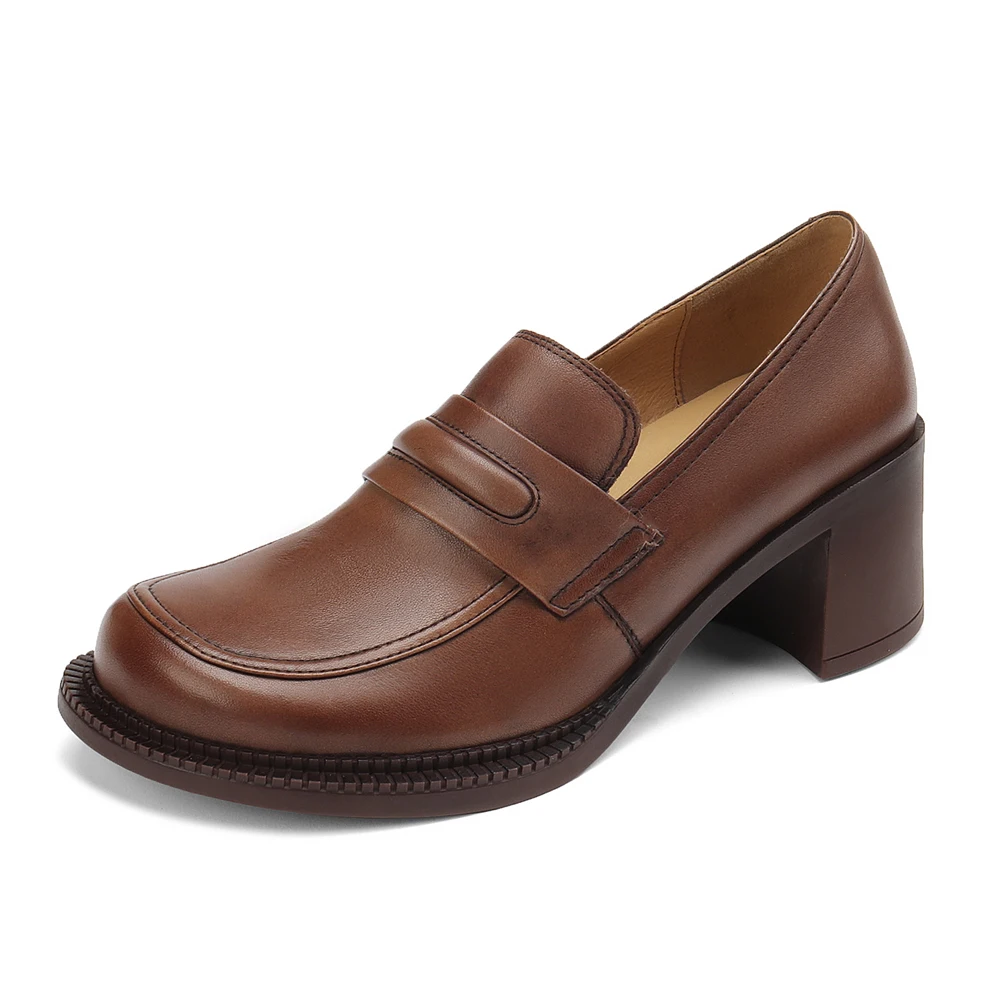 2022 Fashion Women Luxury Pumps Spring Summer Leather Loafers Square Toes Shoes Block Heels Designer Fall High Heels Brown Black
2022 Fashion Women Luxury Pumps Spring Summer Leather Loafers Square Toes Shoes Block Heels Designer Fall High Heels Brown Black