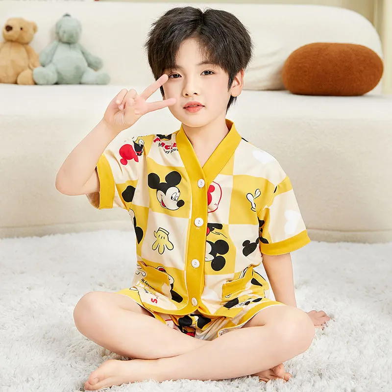 Disney Mickey Mouse Children Pajamas Set Baby Suit Kids Clothes Toddler Boys Girls Clothing Cotton Tops Shirts Pants Home PAJAMA
Disney Mickey Mouse Children Pajamas Set Baby Suit Kids Clothes Toddler Boys Girls Clothing Cotton Tops Shirts Pants Home PAJAMA