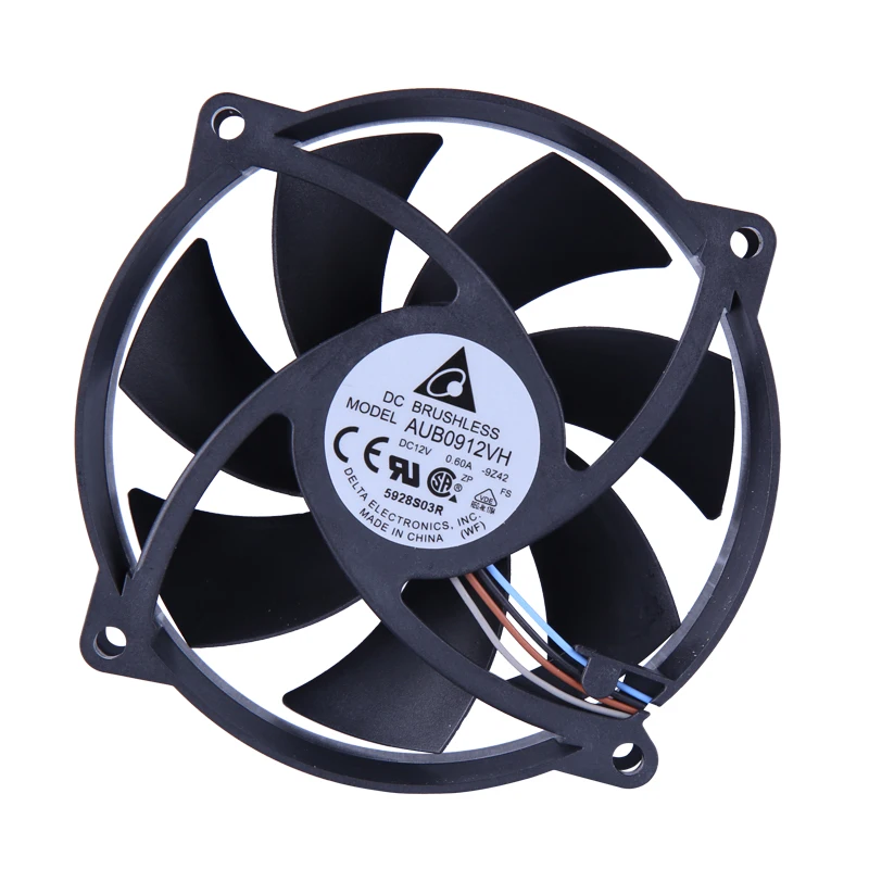 Freight free brand new Delta 9025 9CM fan CPU heat dissipation 4-wire PWM temperature control AUB0912VH 12V 0.60A
Freight free brand new Delta 9025 9CM fan CPU heat dissipation 4-wire PWM temperature control AUB0912VH 12V 0.60A