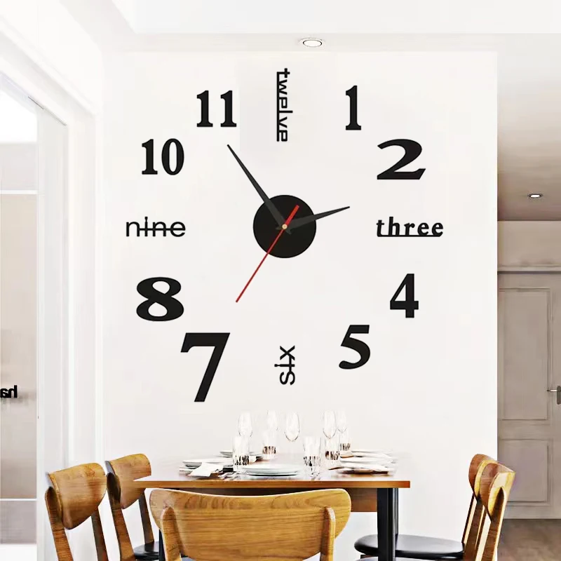 3D DIY Wall Clock Mirror Stickers Creative Removable Art Decal Sticker Home Decor Living Room Quartz Needle New Hot Wall Clocks
3D DIY Wall Clock Mirror Stickers Creative Removable Art Decal Sticker Home Decor Living Room Quartz Needle New Hot Wall Clocks