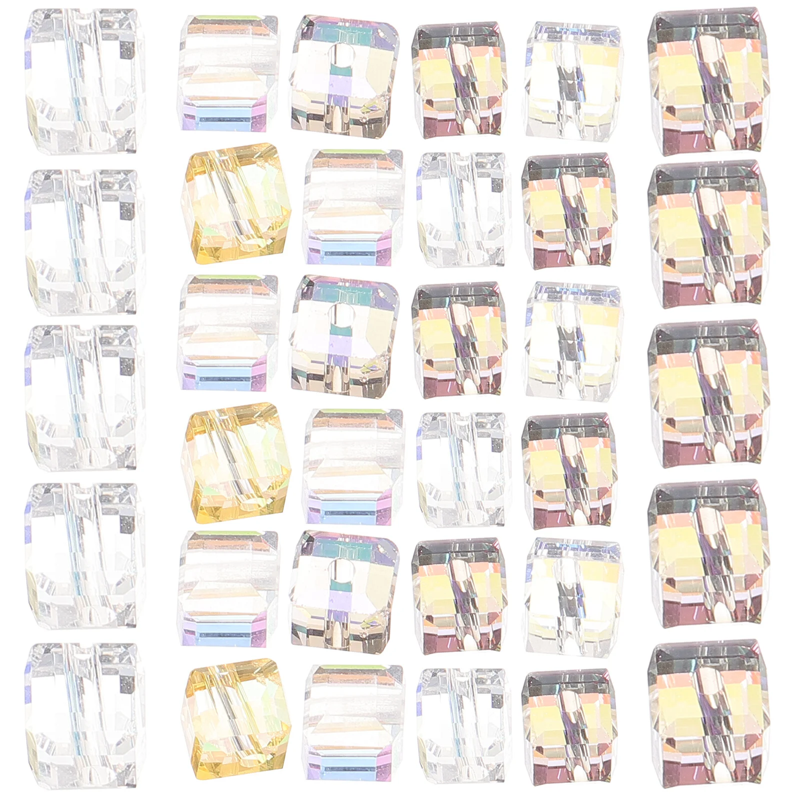 100 Pcs Cube Crystal Glass Beads DIY Accessories Necklace Bracelet Aurora Ab Square Jewelry Assorted Small Making Round
100 Pcs Cube Crystal Glass Beads DIY Accessories Necklace Bracelet Aurora Ab Square Jewelry Assorted Small Making Round