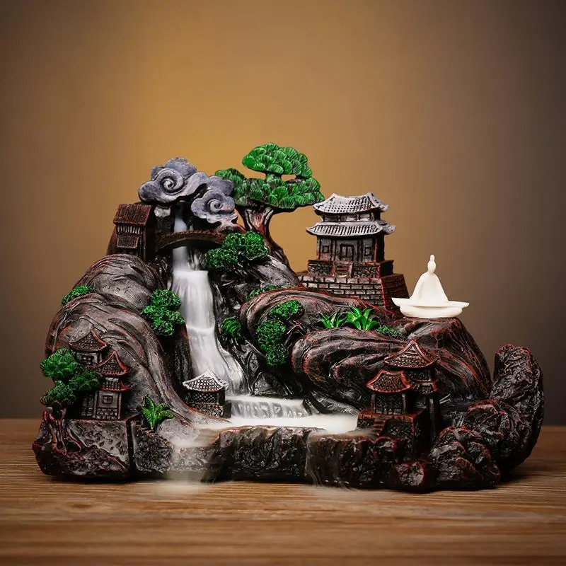 Alpine Running Water Backflow Incense Burner Viewing Creative Sandalwood Burner Home Incense Ornaments
Alpine Running Water Backflow Incense Burner Viewing Creative Sandalwood Burner Home Incense Ornaments