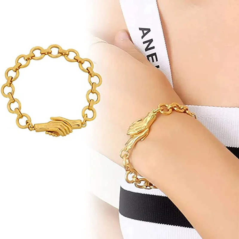 Handshake Magnetic Attraction Bracelet Mutual Attraction Couple Bracelet Titanium Steel Chain Bracelets For Men Women Jewelry
Handshake Magnetic Attraction Bracelet Mutual Attraction Couple Bracelet Titanium Steel Chain Bracelets For Men Women Jewelry